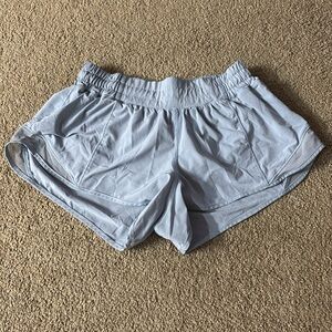 Lululemon Pale Blue Hotty Hot Shorts